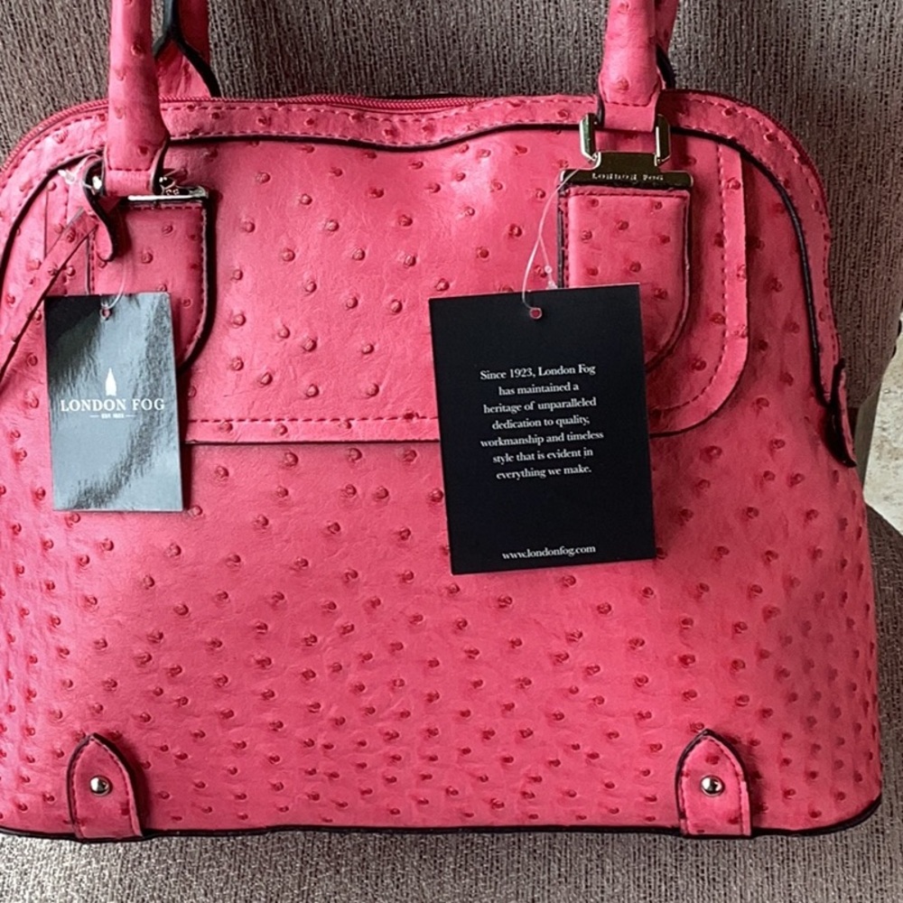 FINAL SALE PRICE BNWT London Fog Footed Satchel Handbag